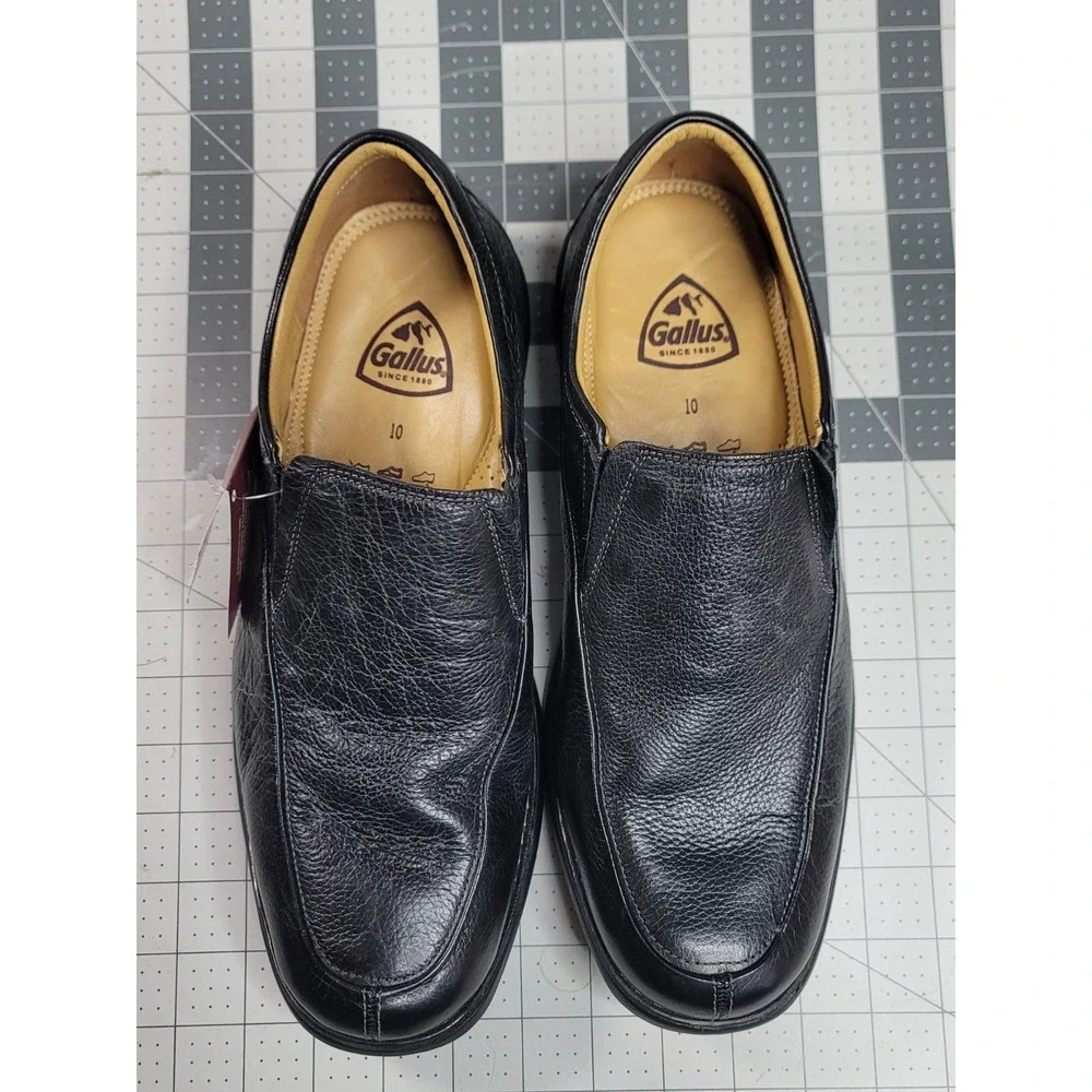 NWT Gallus Black Leather Dress Split Toe Shoes Footwear Shoe Malone Sz 10M